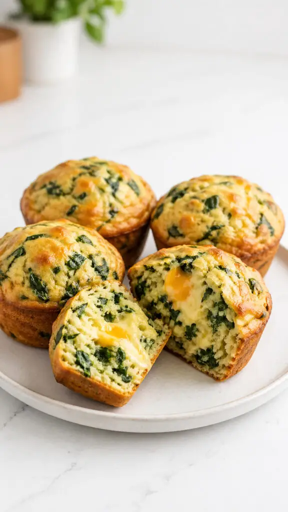 Spinach and Cheese Muffins