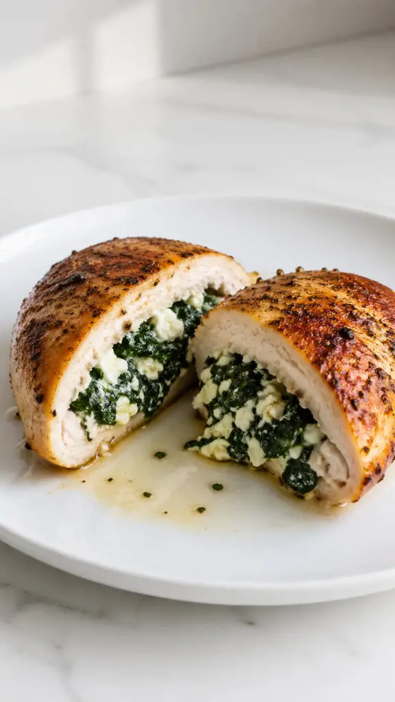 Spinach and Feta Stuffed Chicken
