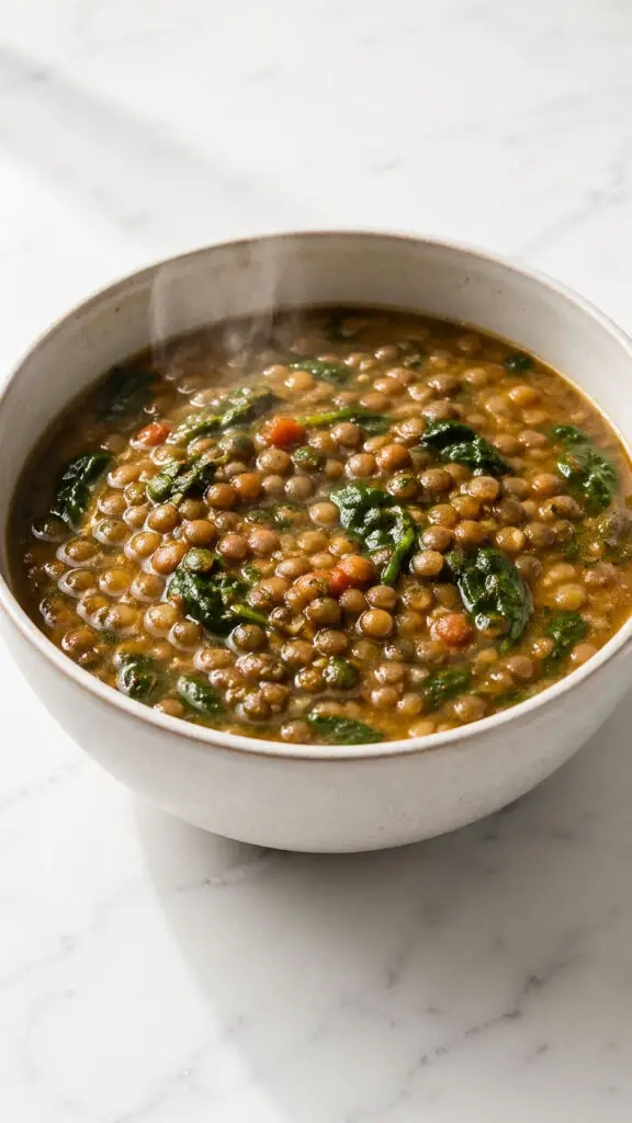 Spinach and Lentil Soup