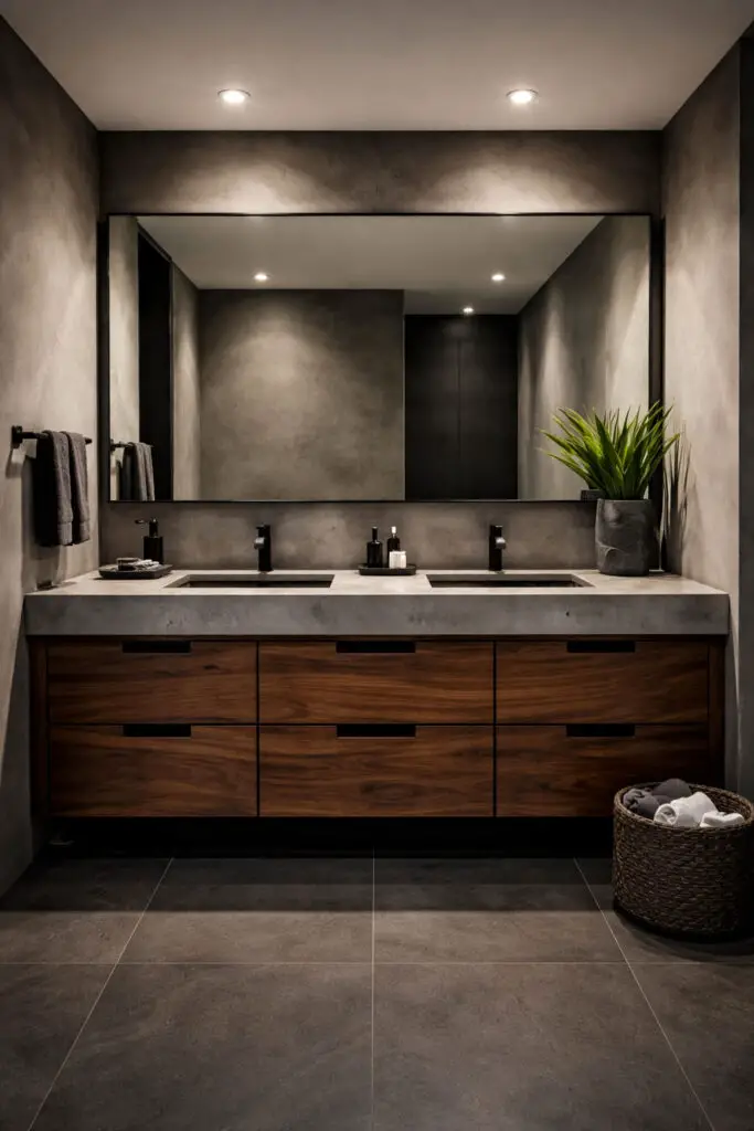 Statement Vanity Center Masculine Bathroom