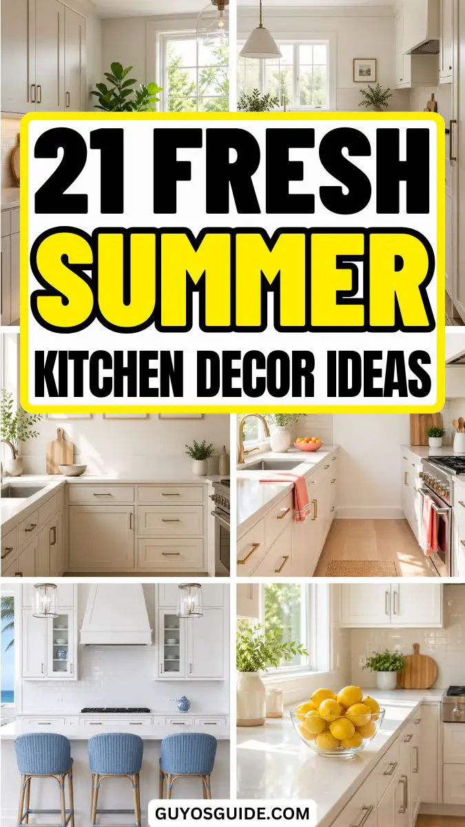 21 Fresh Summer Kitchen Decor Ideas for a Stylish Space