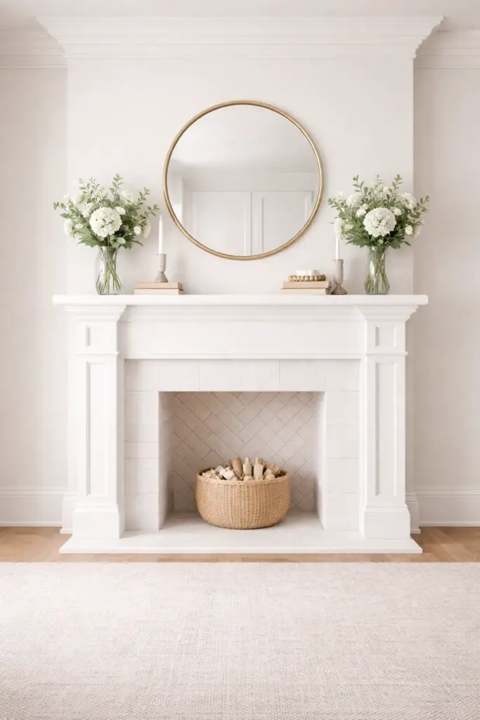 Symmetrical elegance in a living room