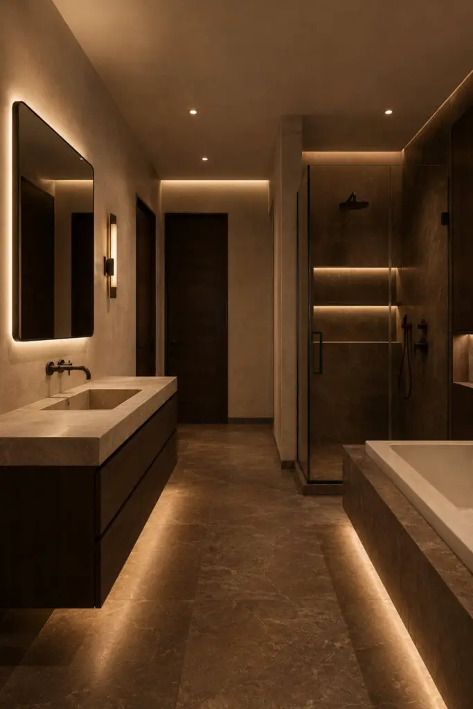 Brown Bathroom Coffee Palette