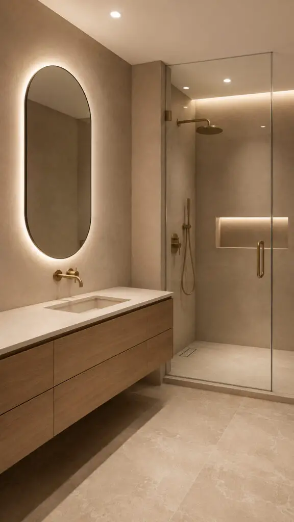 Brown Bathroom Taupe Serenity