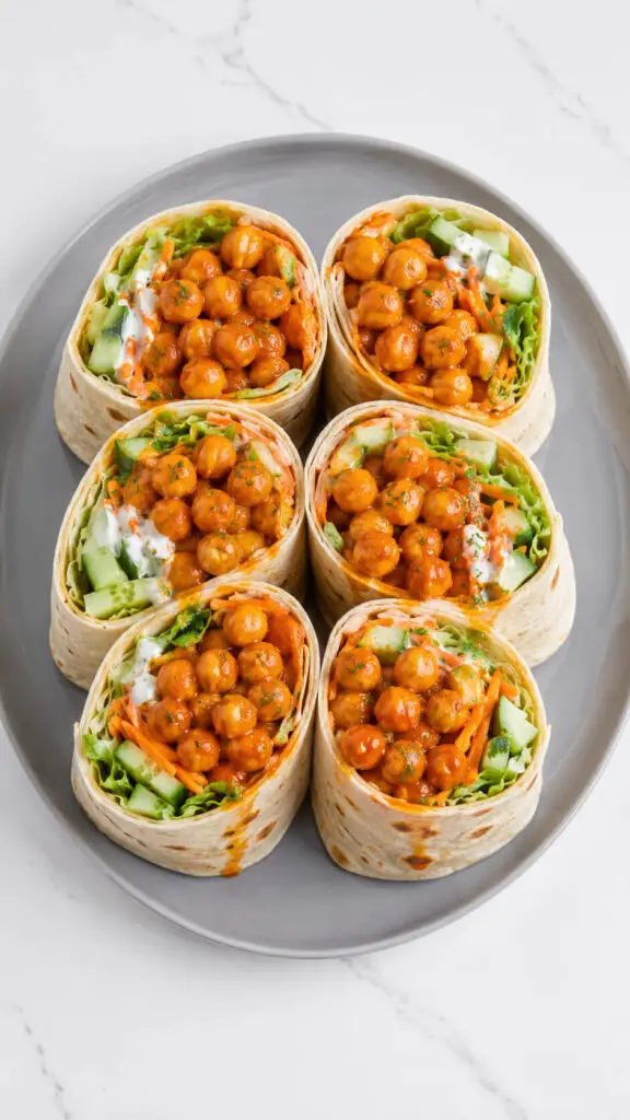 Buffalo Chickpea Wraps