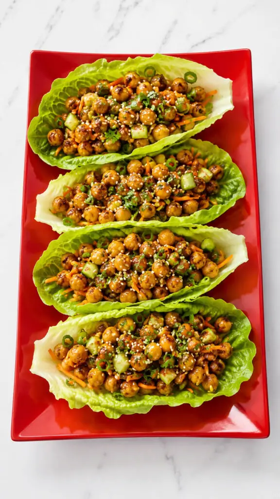 Chickpea Lettuce Wraps