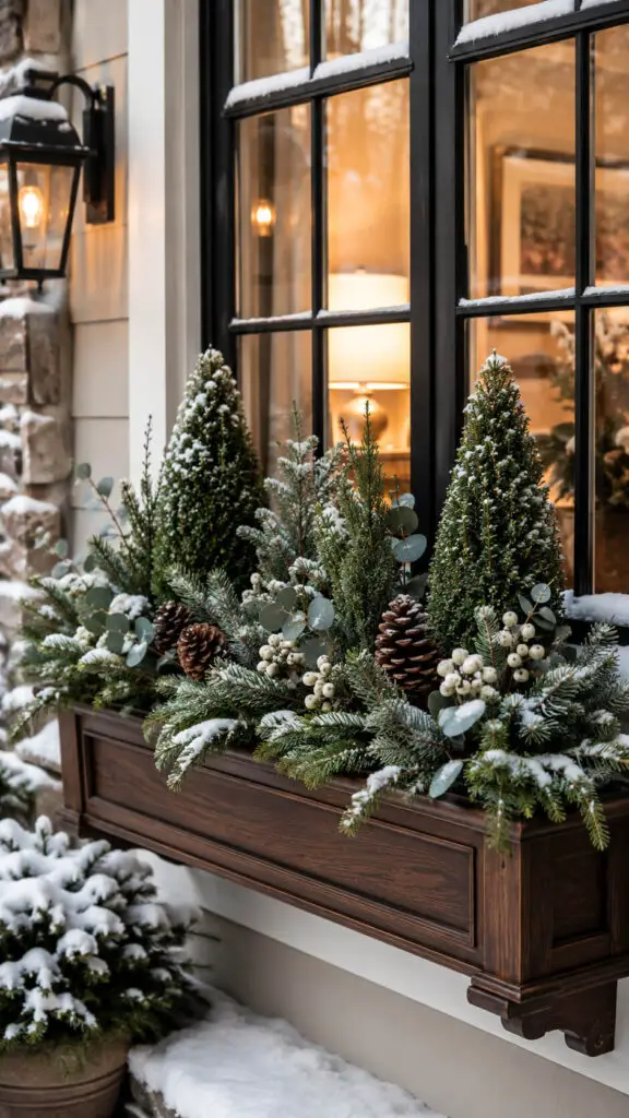 Evergreen Winter Flower Box