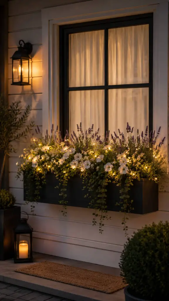 Glowing Evening Flower Box