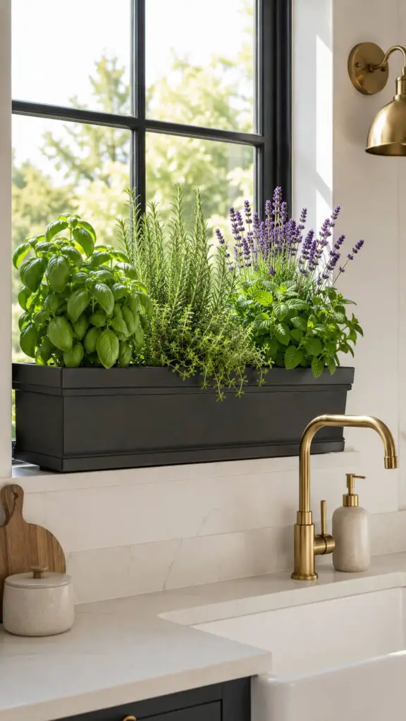 Herb and Lavender Flower Box