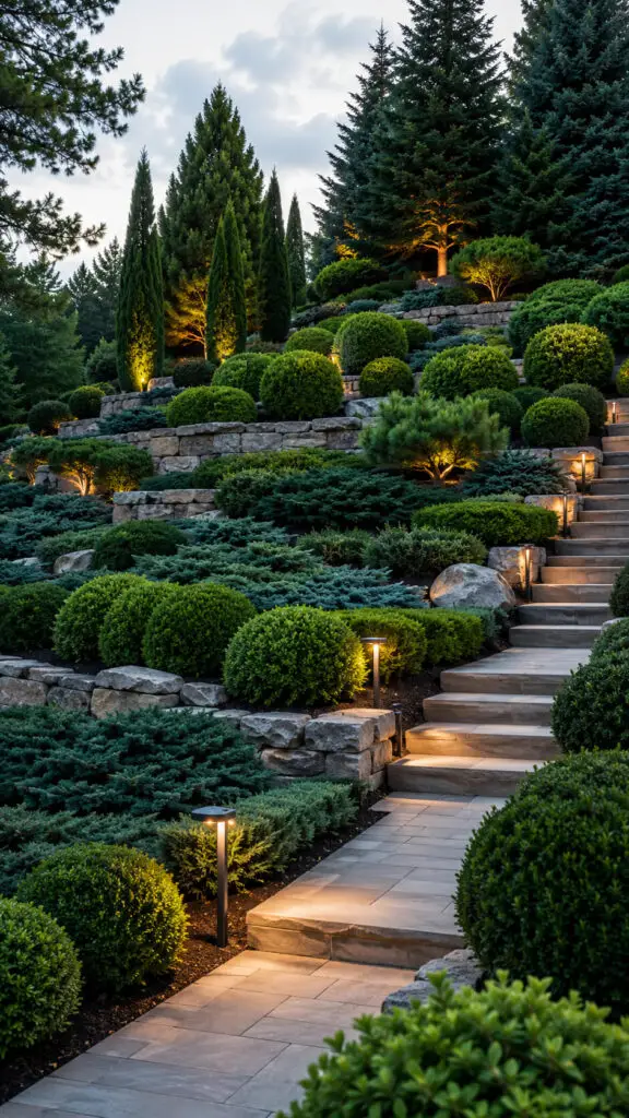 Hillside Evergreen Structure