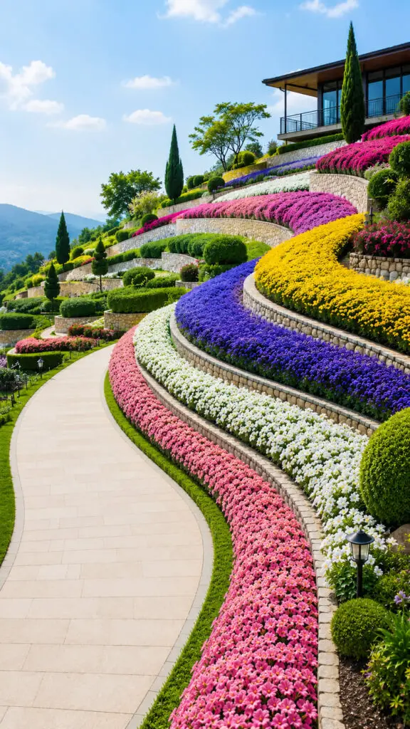 Hillside Flower Cascade