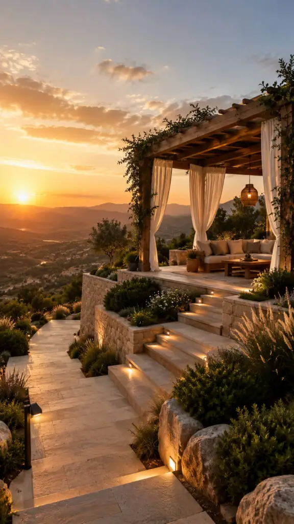 Hillside Pergola Retreat