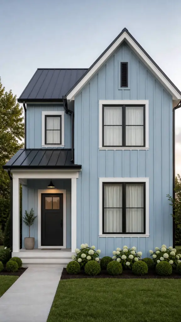 Light Blue House Board Batten