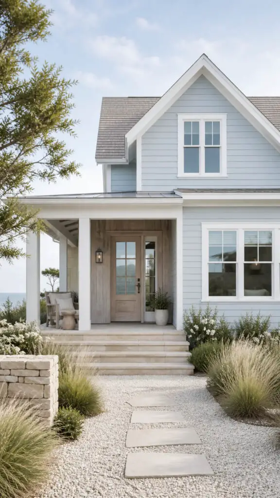 Light Blue House Coastal Calm