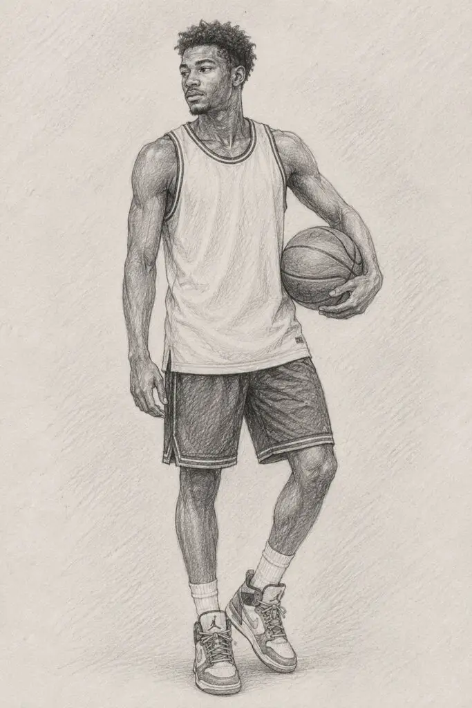 Male Basketball Hold