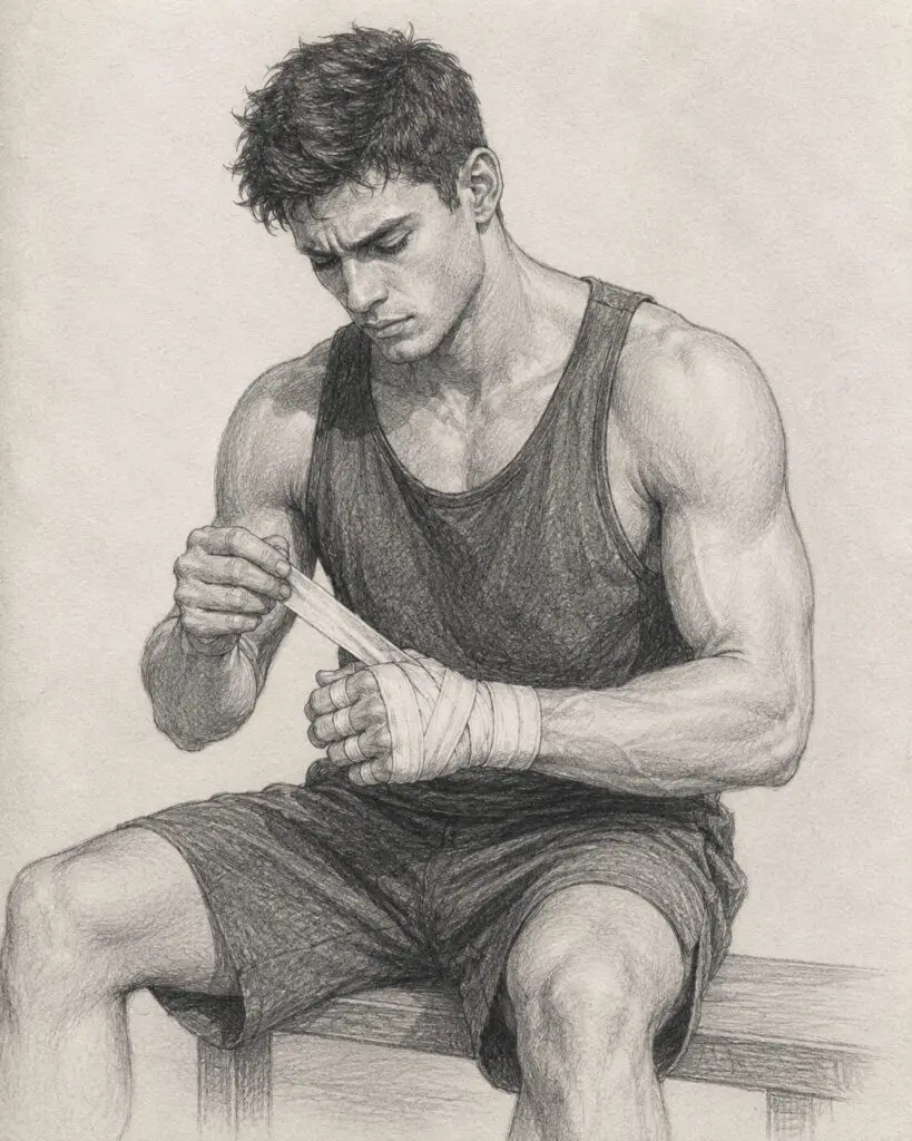 Male Boxer Focus