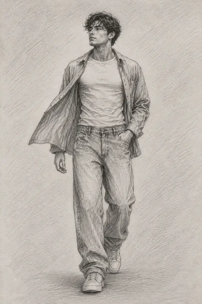 Male Confident Walk