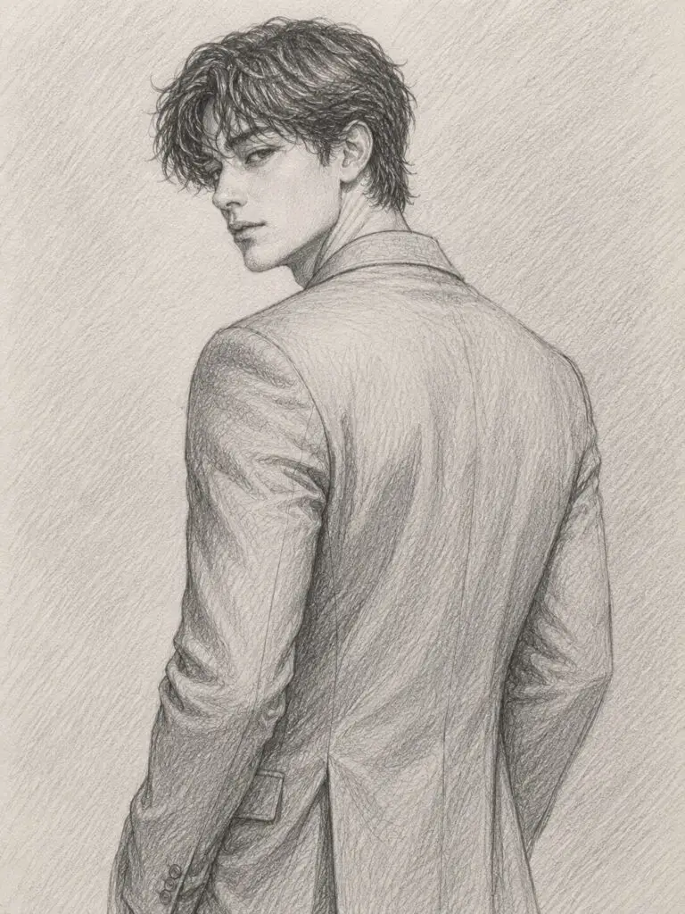 Male Shoulder Glance