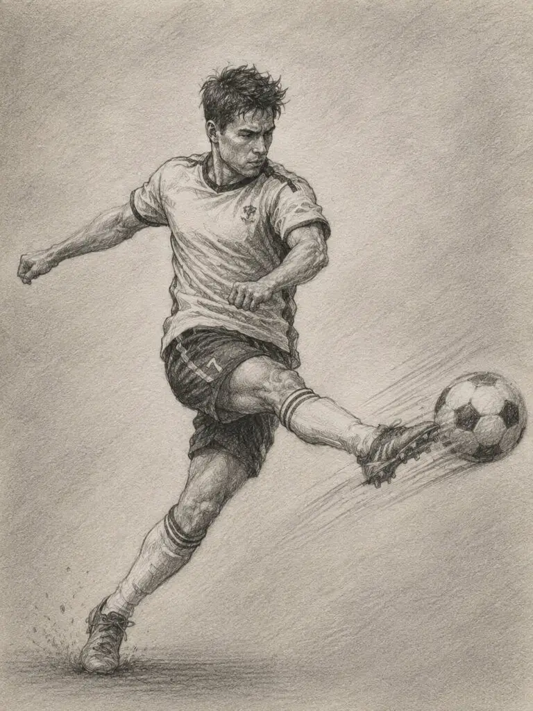 Male Soccer Kick