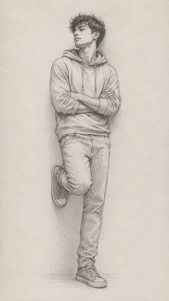 Male Wall Lean