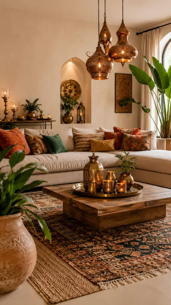 Metallic Accent Boho