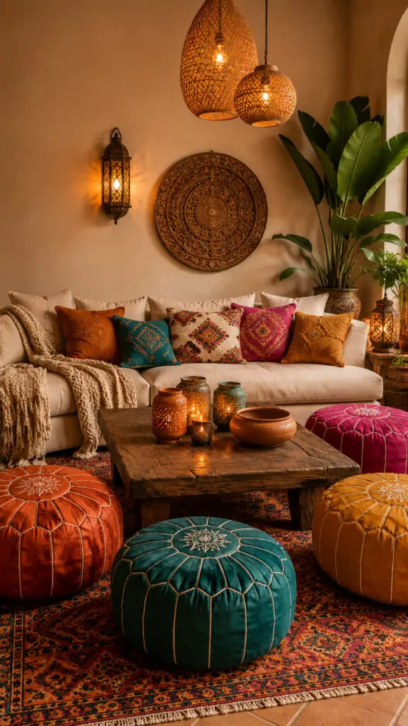 Moroccan Pouf Boho