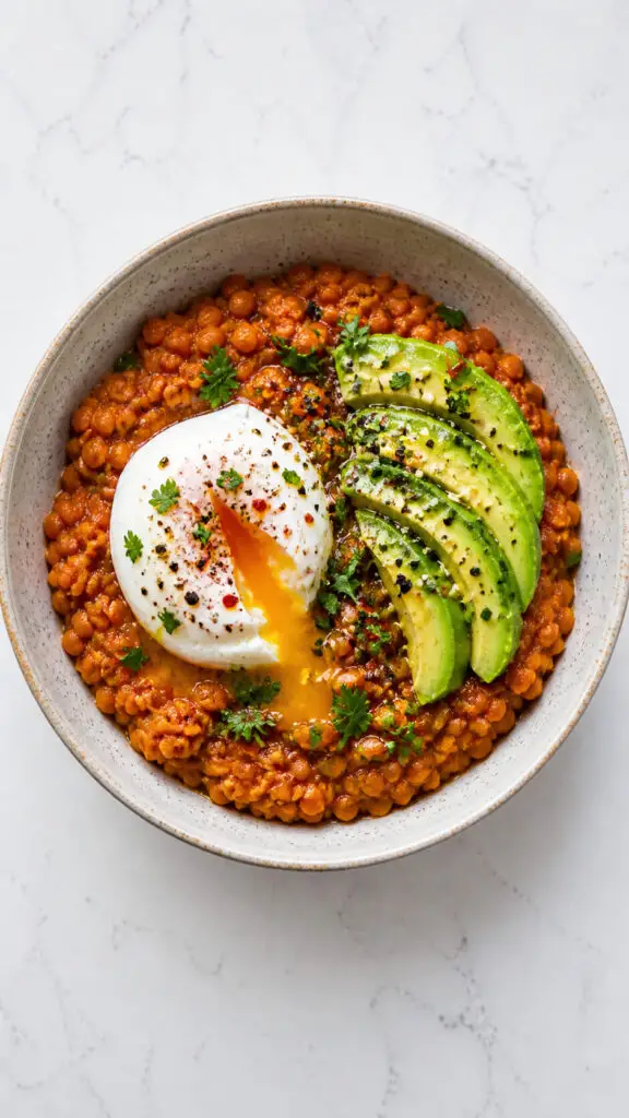 Red Lentil Breakfast Bowl