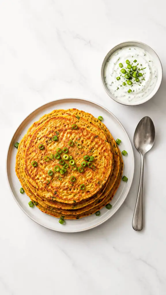 Red Lentil Pancakes Savory