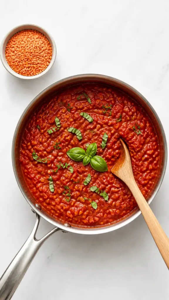 Red Lentil Pasta Sauce
