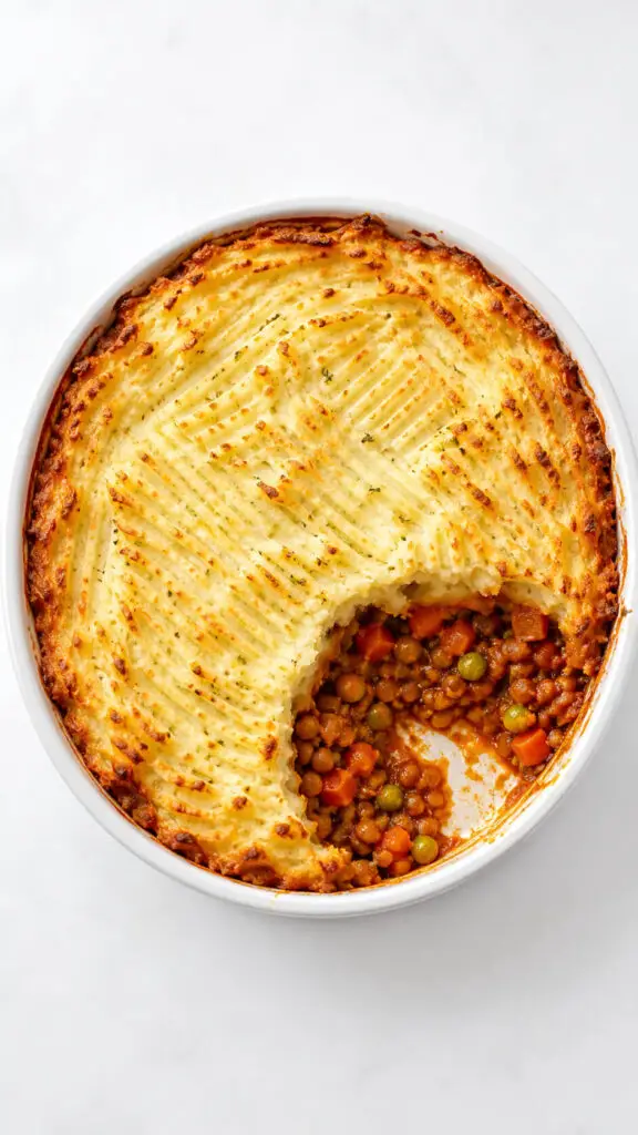 Red Lentil Shepherds Pie