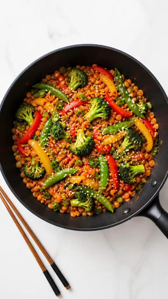 Red Lentil Stir Fry