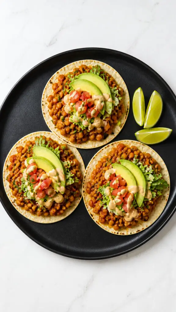 Red Lentil Tacos