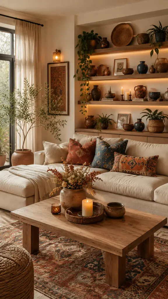 Shelf Styling Boho