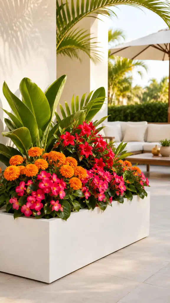 Tropical Bright Flower Box