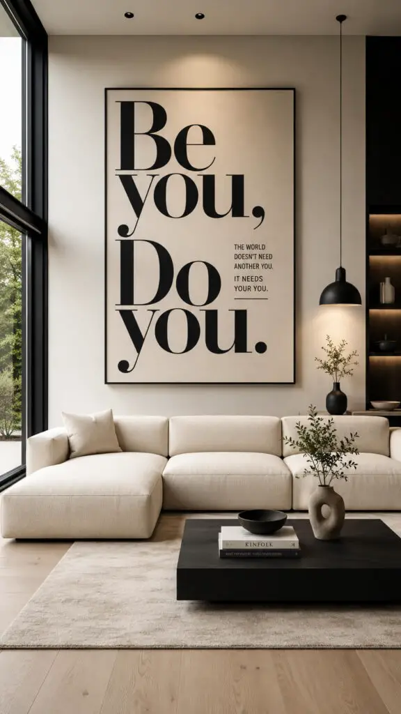 Wall Art Typography Focus