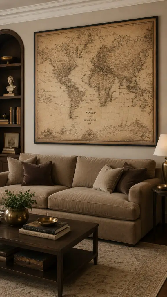 Wall Art Vintage Maps