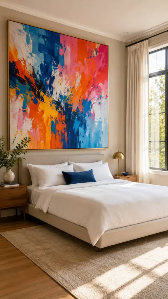 Art Focused Bedroom