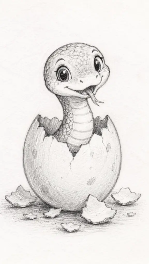 Baby Snake Drawing