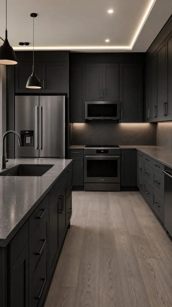 Black Steel Kitchen