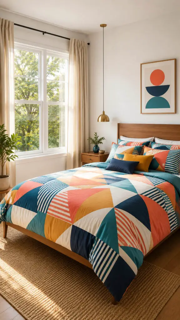 Bold Bedding Bedroom