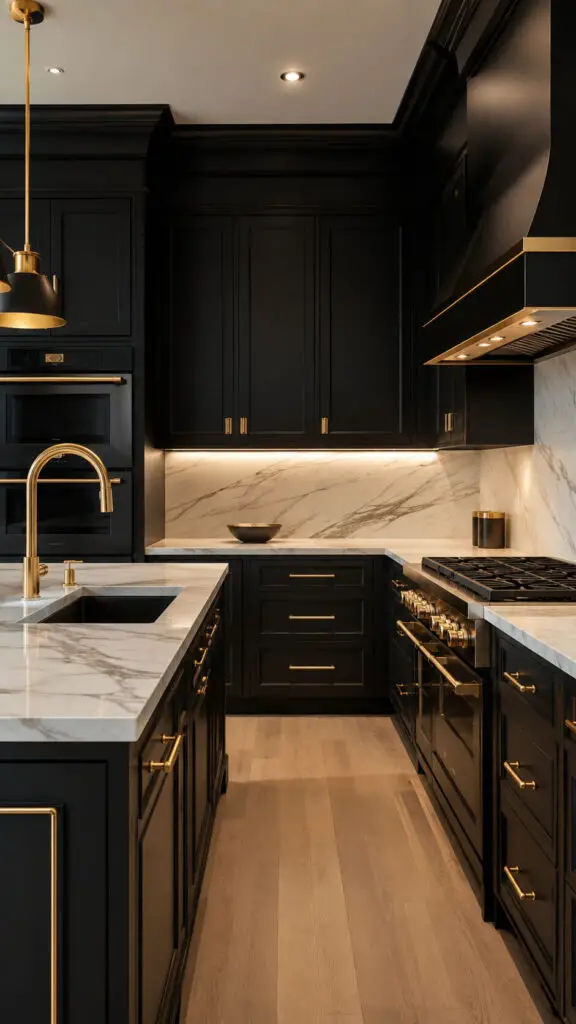 Brass Hardware Kitchen