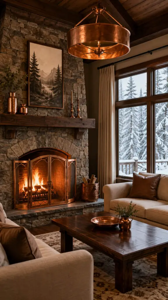 Cabin Copper Accent Glow
