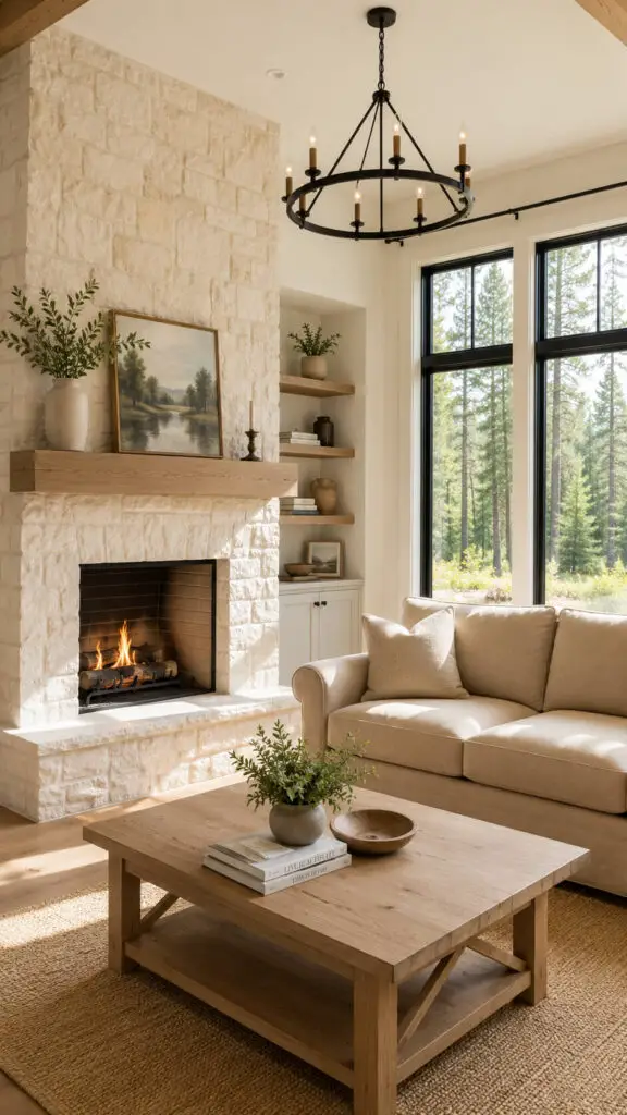 Cabin White Stone Beauty