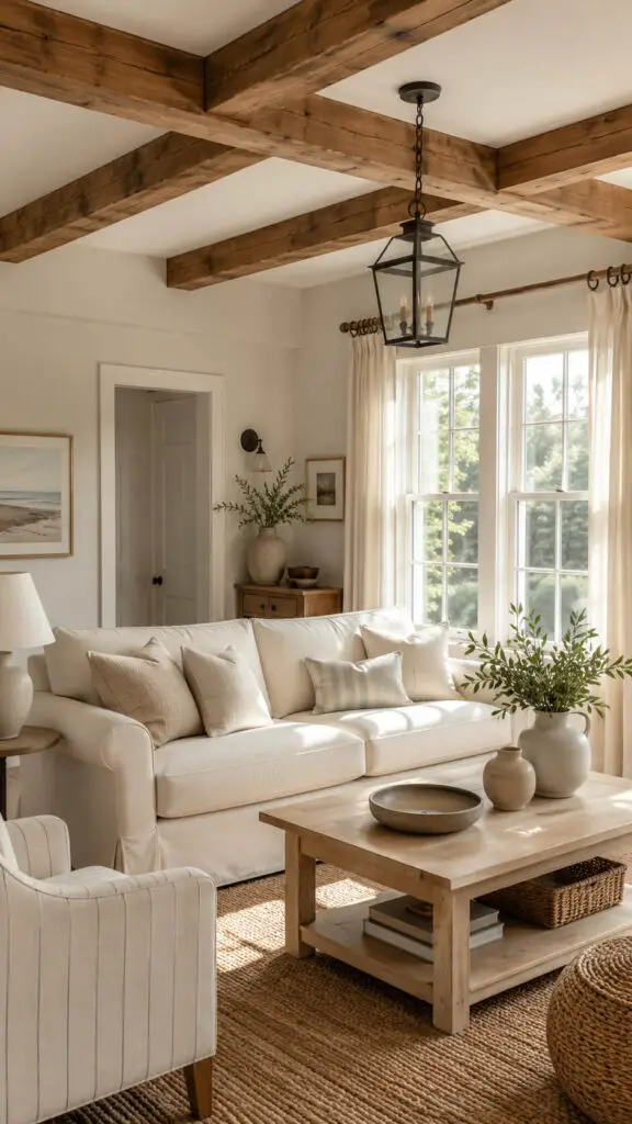 Cape Cod Ceiling Beams
