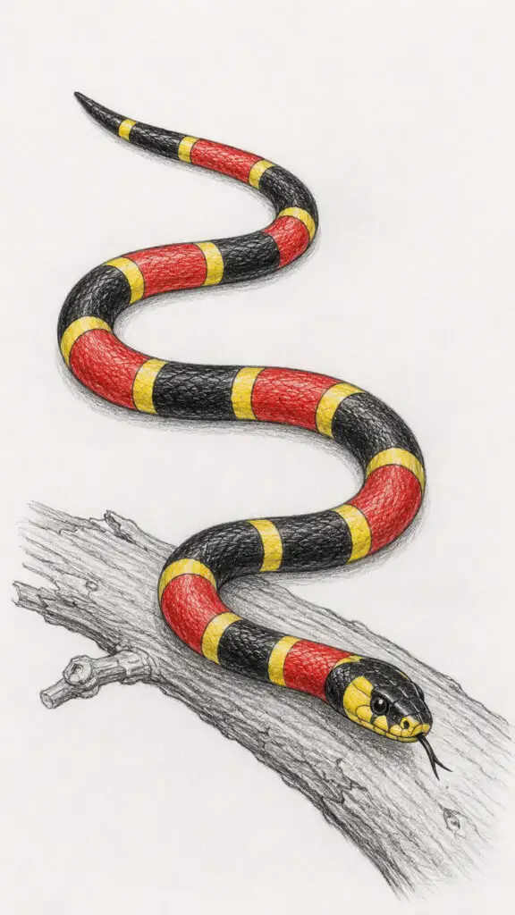 Coral Snake Drawing