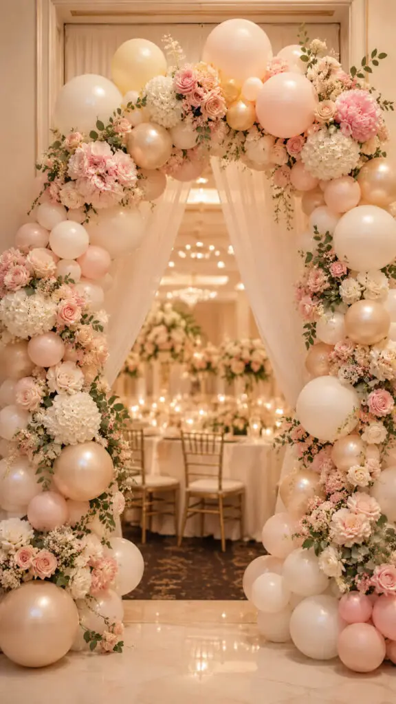 Floral Balloon Arch Fusion