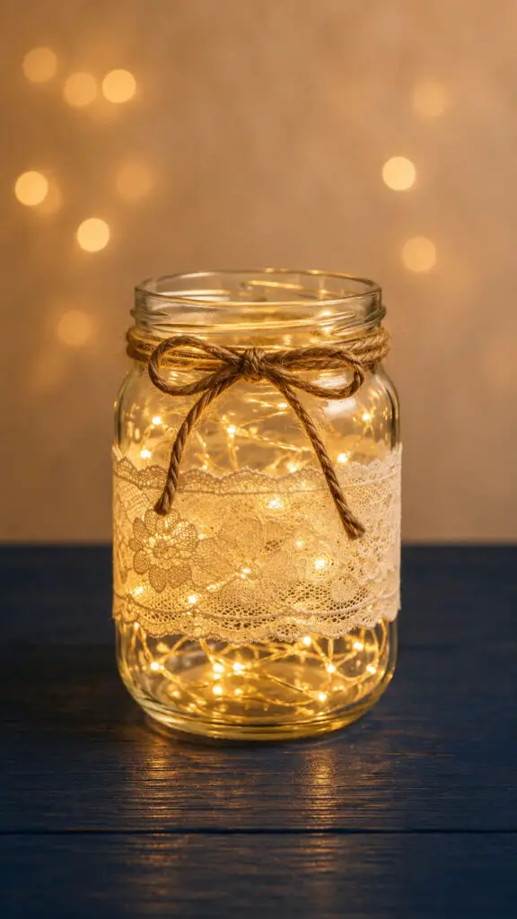 Glowing Mason Jar Lantern