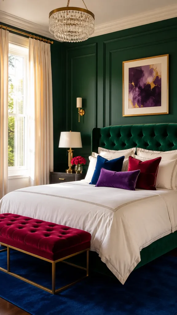 Jewel Tone Bedroom