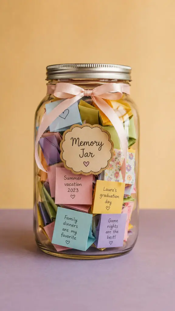 Mason Jar Memory Keepsake