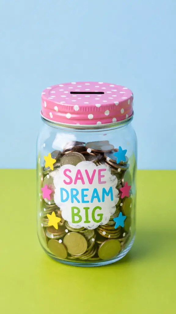 Mason Jar Piggy Bank
